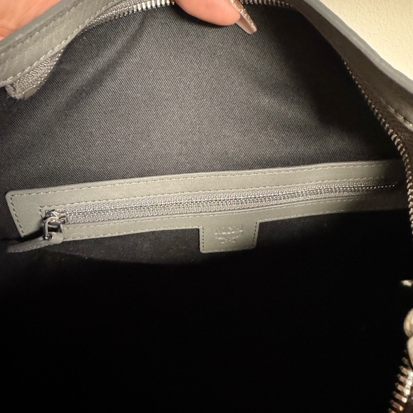 MCM Metallic Silver and Black Shoulder Bag - Picture 12 of 13
